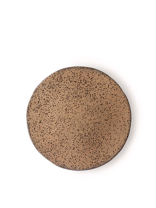 HKliving gradient ceramics side plate taupe (per stuk)