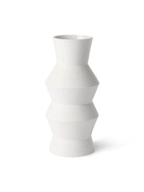 HKliving speckled clay vase angular M