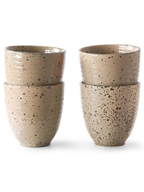 HKliving gradient ceramics: mug taupe (per stuk)