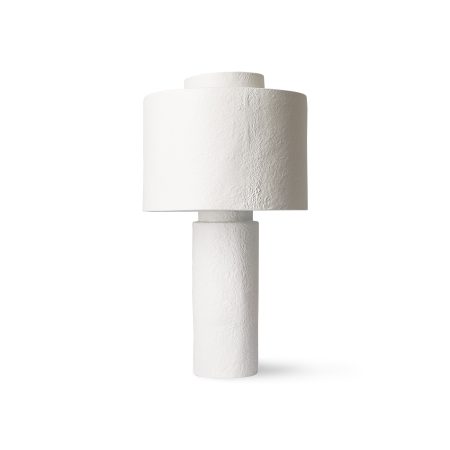 HKliving gesso table lamp matt white