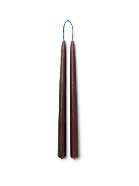 Ferm Living Dipped Candles - Set of 2 - Brown