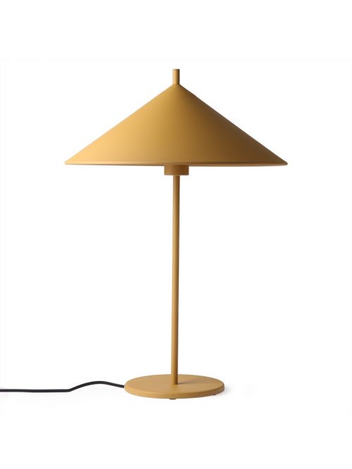 HKliving metal triangle table lamp L matt ochre
